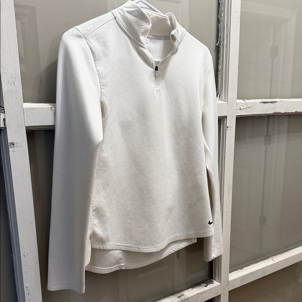 Nike White Long-Sleeve Top